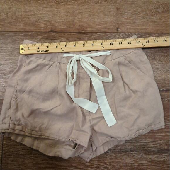 Aritizia Wilfred Women's Size 2 Linen Blend Allegra Shorts Drawstring - Picture 3 of 7
